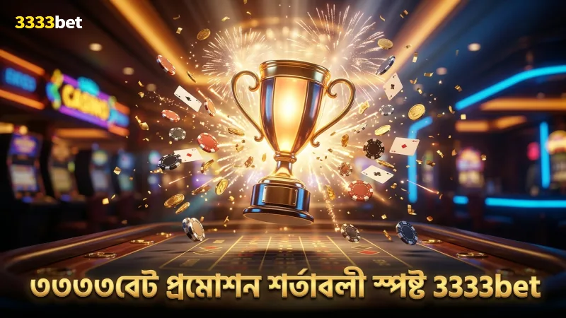 ৩৩৩৩বেট প্রমোশনে বাজির শর্তাবলী স্পষ্টভাবে জানা প্রয়োজন