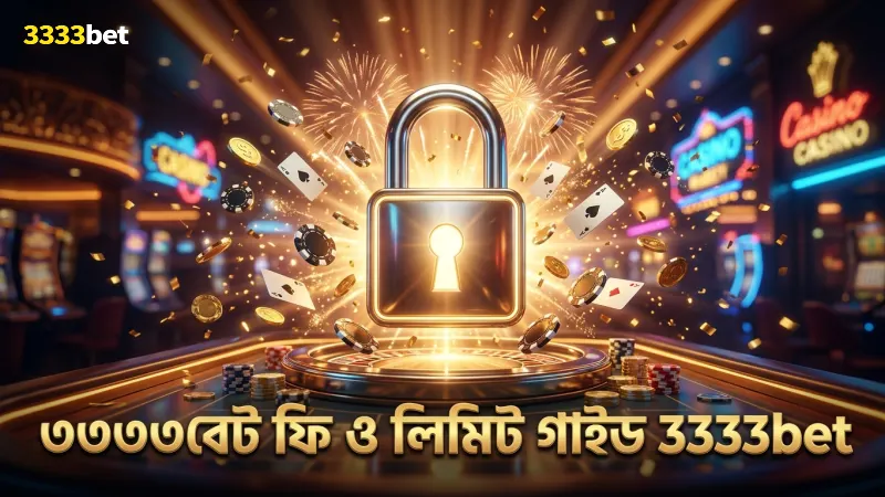 ট্রান্সপারেন্ট ফি ও লিমিট সম্পর্কে ৩৩৩৩বেট এর তথ্য