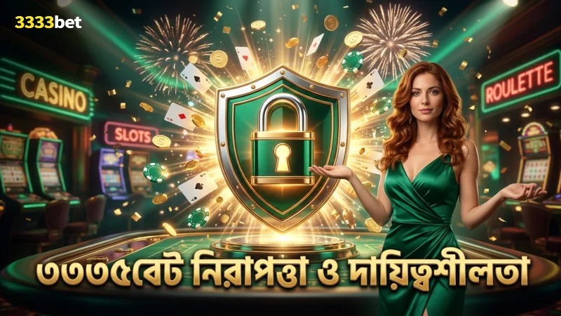 নিরাপত্তা ও দায়িত্বশীল জুয়া ৩৩৩৩বেট-এর অঙ্গীকার।