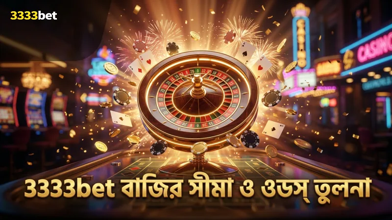 বাজির সীমা ও ওডস তুলনামূলক চার্ট 3333bet থেকে