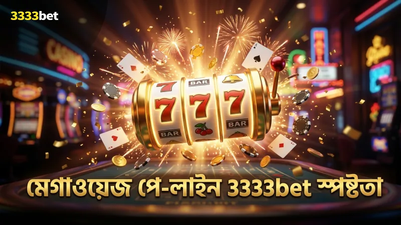 মেগাওয়েজ পে-লাইন ফি ও সীমাবদ্ধতা 3333bet অনুসারে পরিষ্কার করা হয়েছে
