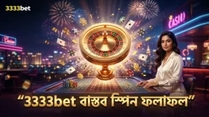 3333bet এর বাস্তব স্পিন সেশনে বোনাস ফলাফল