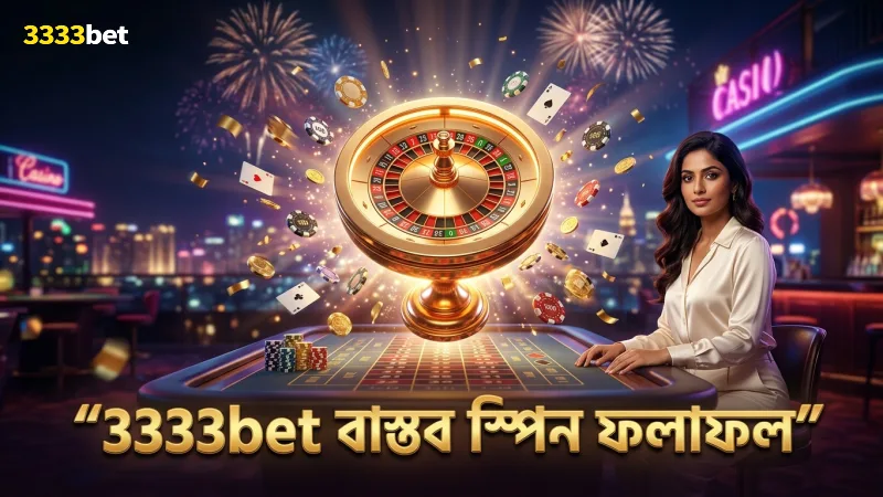 3333bet এর বাস্তব স্পিন সেশনে বোনাস ফলাফল