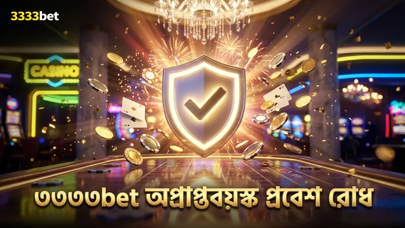 অপ্রাপ্তবয়স্কদের প্রবেশ রোধে কঠোর ফিল্টারিং 3333bet-এ।